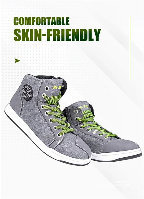 Scarpe Moto Uomo IRON JIA'S - Stivali Casual Con Cerniera Laterale - Antiscivolo E Traspiranti - Foto 11