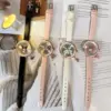 Quartz Watch Kawaii Cartoon Anime Figure Melody HelloKittys Kuromi Cinnamoroll High Quality White Leather Watch Girl Gifts 3