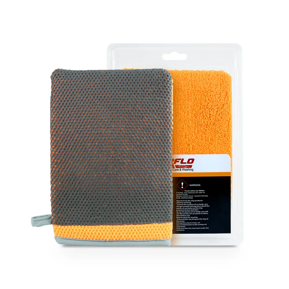 Car Cleaning Gloves Microfiber Car Mitt Microfiber Cleaning Gloves Microfiber Washing Gloves Microfiber Gloves Marflo Car Washing Magic Clay Mitt Sponge Microfiber Glove Auto Cleaner Clay Blue Red Orange