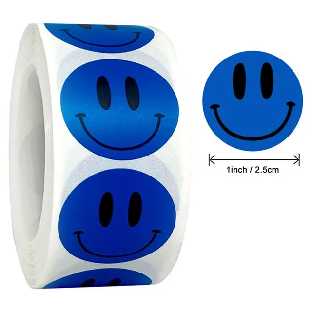 100-500pcs Labels Teacher Child Smiley Thank You Stickers Baking   for Wedding Pretty Gift Cards Envelope Sealing Label Stickers 