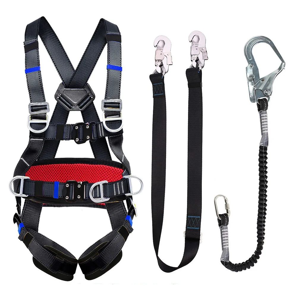 

Five Point Work Safety Belt High-altitude Harness Outdoor Rock Climbing Training Electrician Construction Full Body Safety Belt