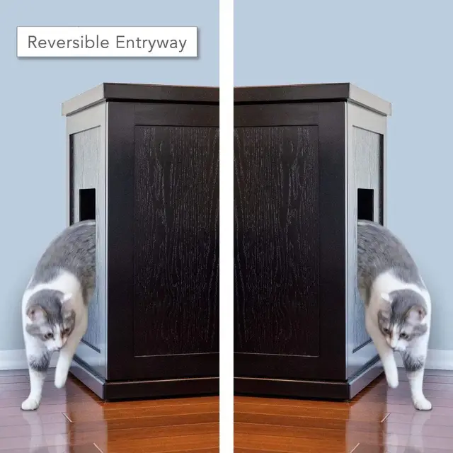 Modern Cat Litter Box Enclosure Cabinet 3