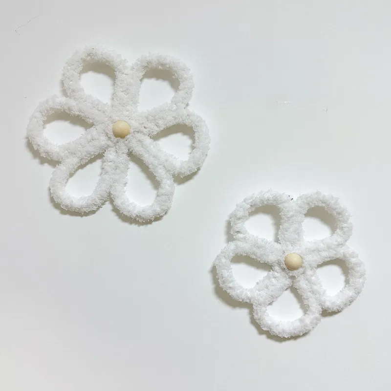 Bohemian Woven Daisy Flower Ornaments Wall Decor INS Nordic Baby Kids Room Decoration Pendant Handmade Craft Nursery Photo Props