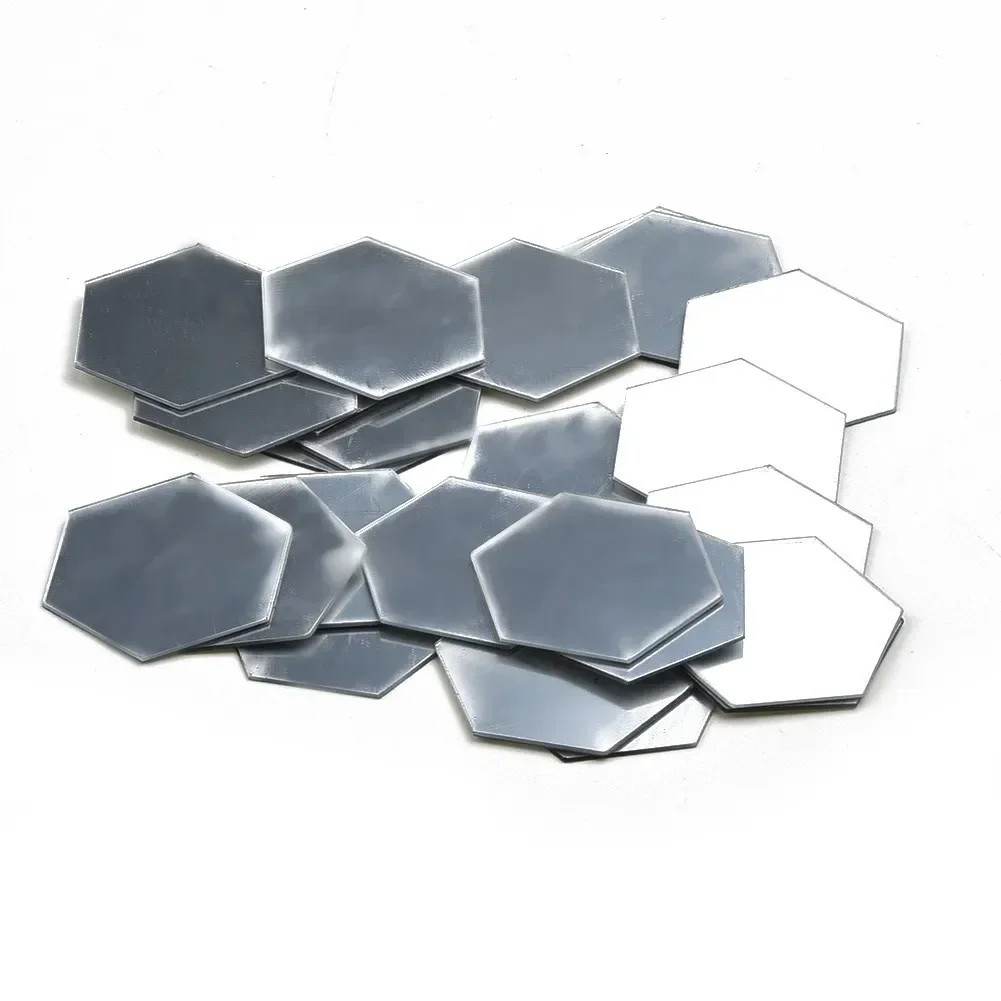 24pcs Mirror Wall Sticker 46*40*23mm Hexagon Acrylic Bathroom Mirror Wall Sticker For Household Decoration Supplies - Image 4