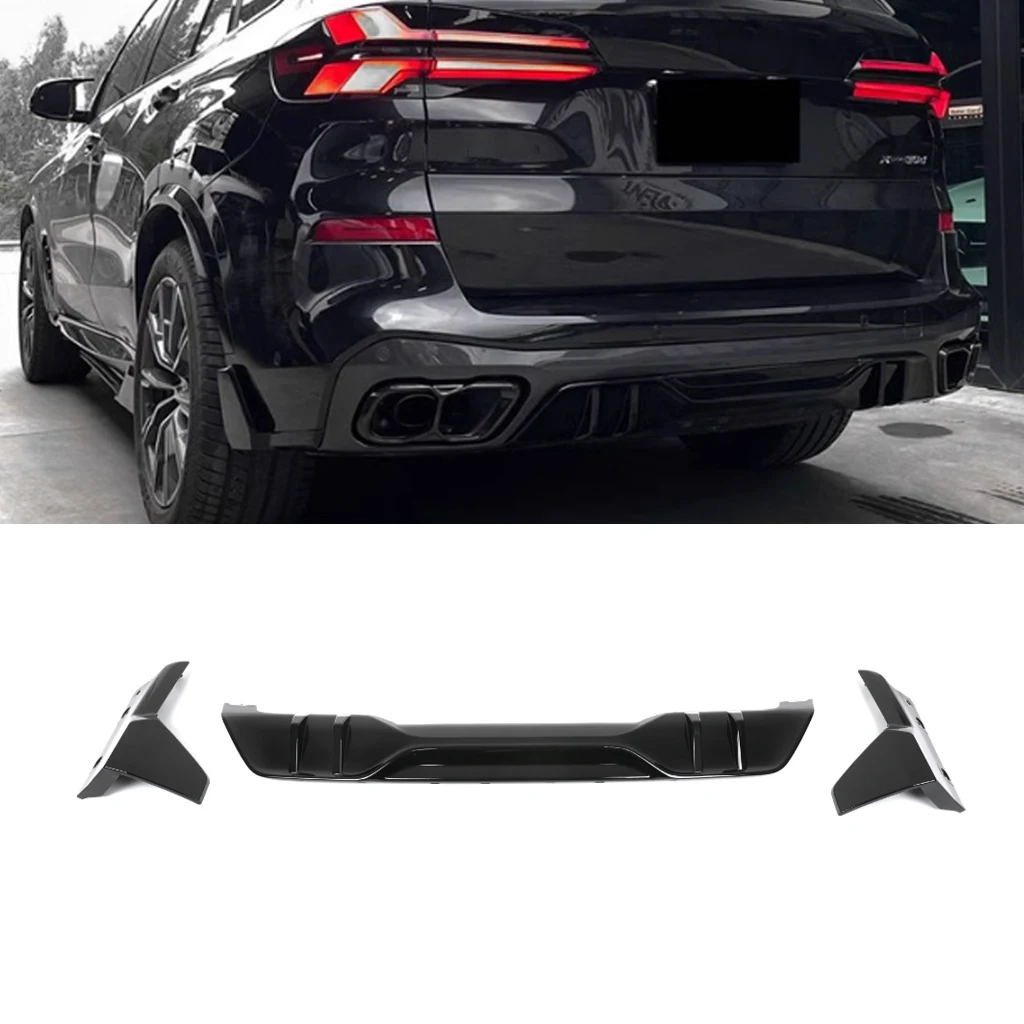 

Glossy black Car Rear Bumper Lip Diffuser Spoiler Splitters Guard Body Kit Tuning For BMW X5 G05 LCI M Sport 2023 2024