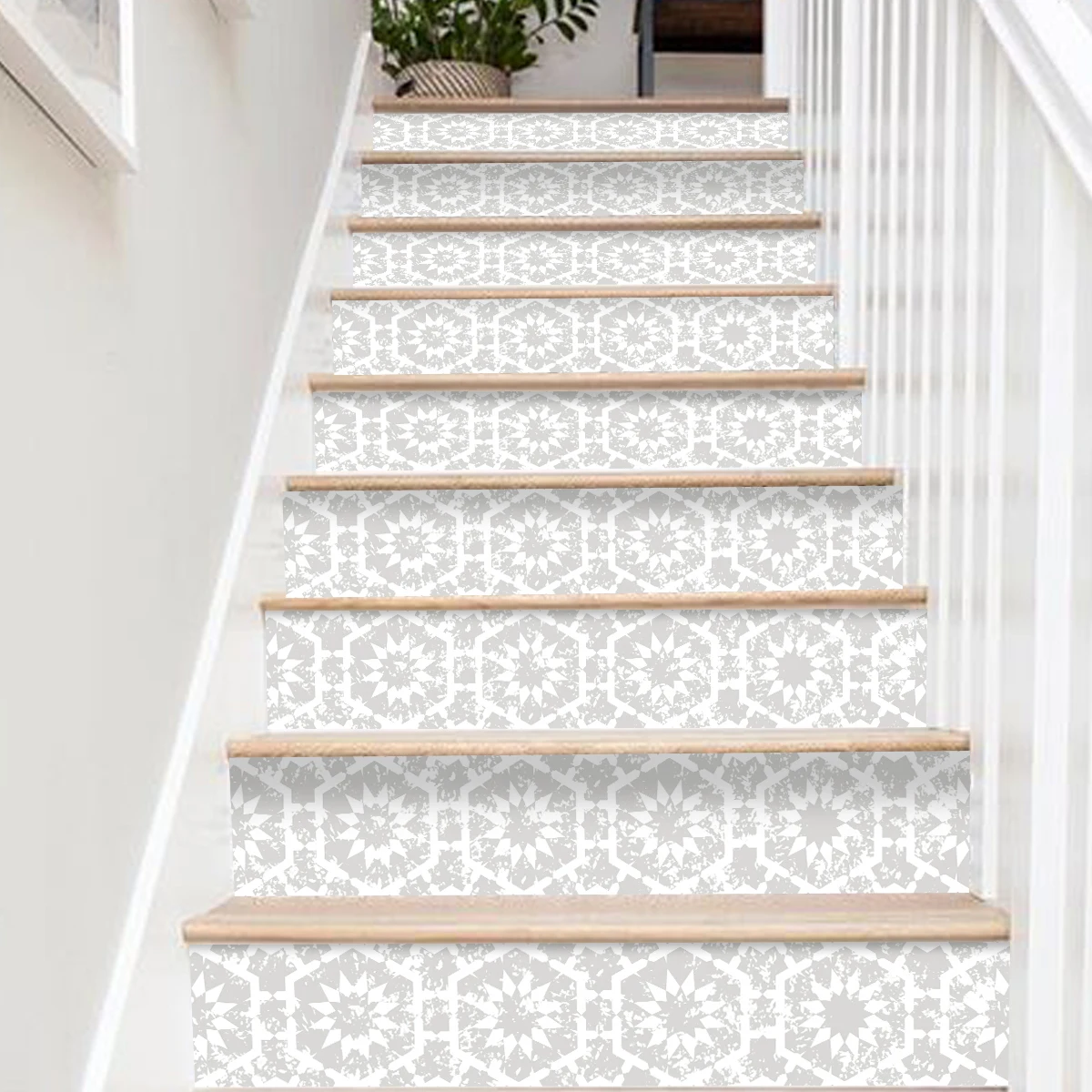 Bohemian Printed Home Decoration Self-Adhesive Waterproof Stair Sticker Self-Adhesive Moisture Resistant Paper 1 Roll