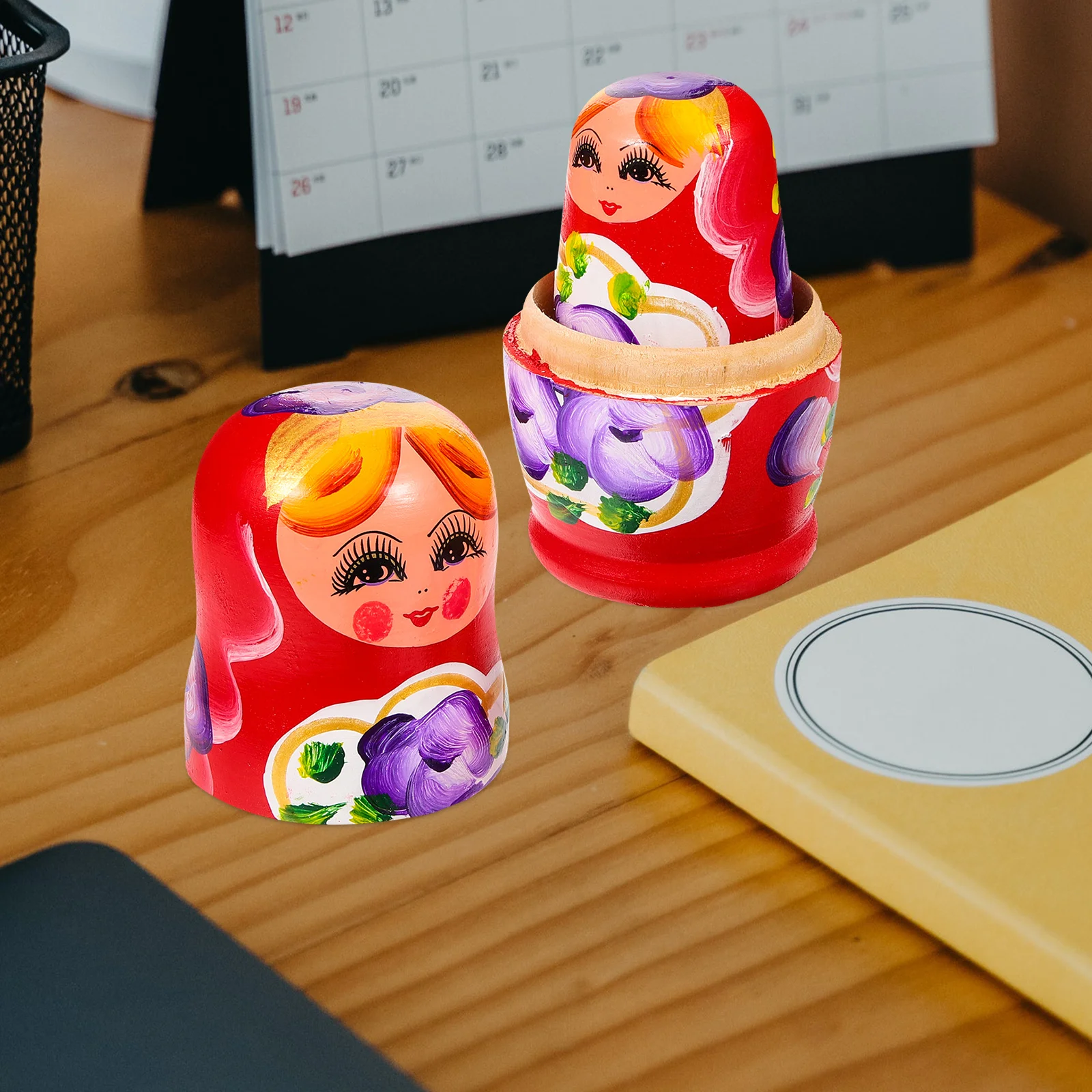 

Wooden Russian Nesting Dolls Dolls Stacking Toys for Christmas New Year Gifts