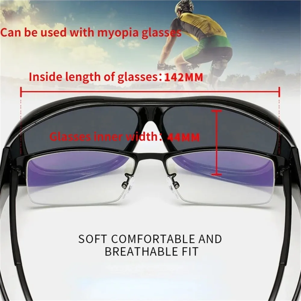 Car Night Vision Sunglasses For Driving Goggles Unisex Driver HD Night Day Driving Wrap Around Anti Glare Sunglasses