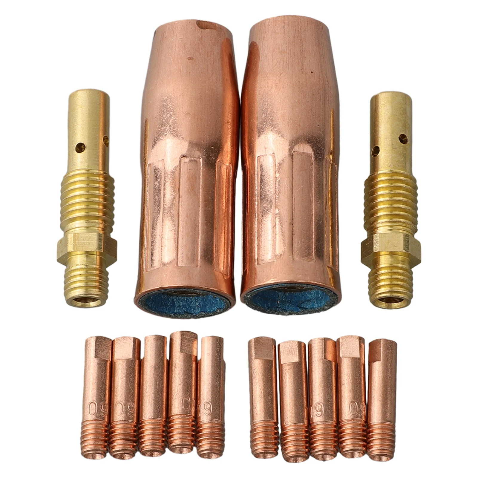 

14 Pcs MIG Welding Kit 0.035 Solder Iron For Welding Equipment M3 Nozzle Torch Nozzle Anti-aging Contact Tip 0.035
