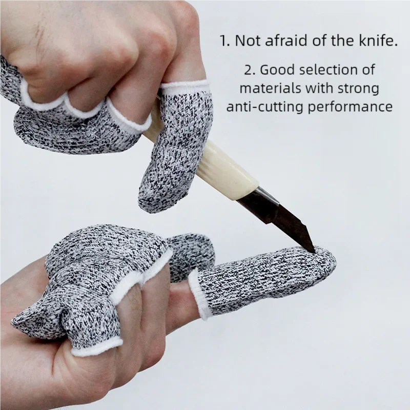 TOFAR 20pcs Anti-cut Finger Sleeve Cover Finger Protector Level 5 Vinyl Car Wrap Window Tint Film Cut Safety Fingertip Gloves
