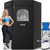 Extra Large Sauna Box, Steam Sauna, Portable Sauna for Home, Sauna Tent with 3L Steamer, Folding Chair and Remote Control 1