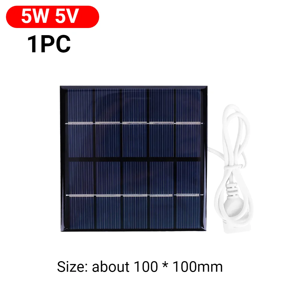 ตัวเลือกสินค้า แผงโซลาร์เซลล์ขนาดเล็ก 5W 12V สำหรับ DIY