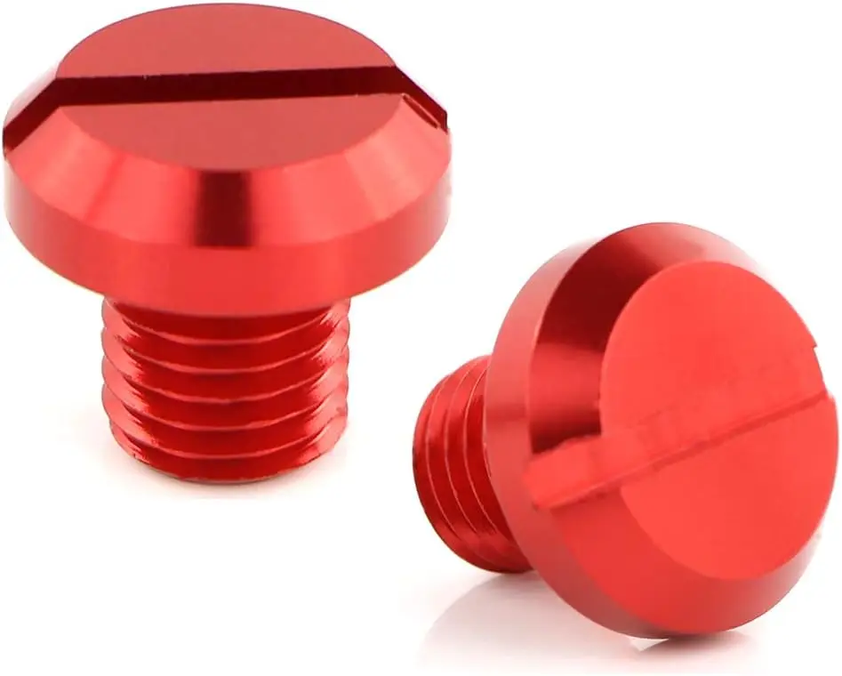 M8 * 1.25 Per Super Soco Cux 2019 2020 2021 2022 2023 Red Motorycle Side Mirror Hole Blanking Plug Cover Cap Per 821 2014-2018