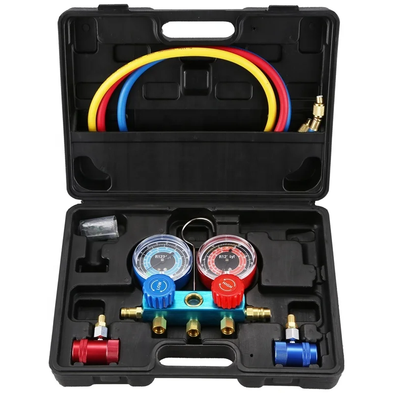 

Air Conditioning Refrigeration R1234YF A/C Car Manifold Gauge Set