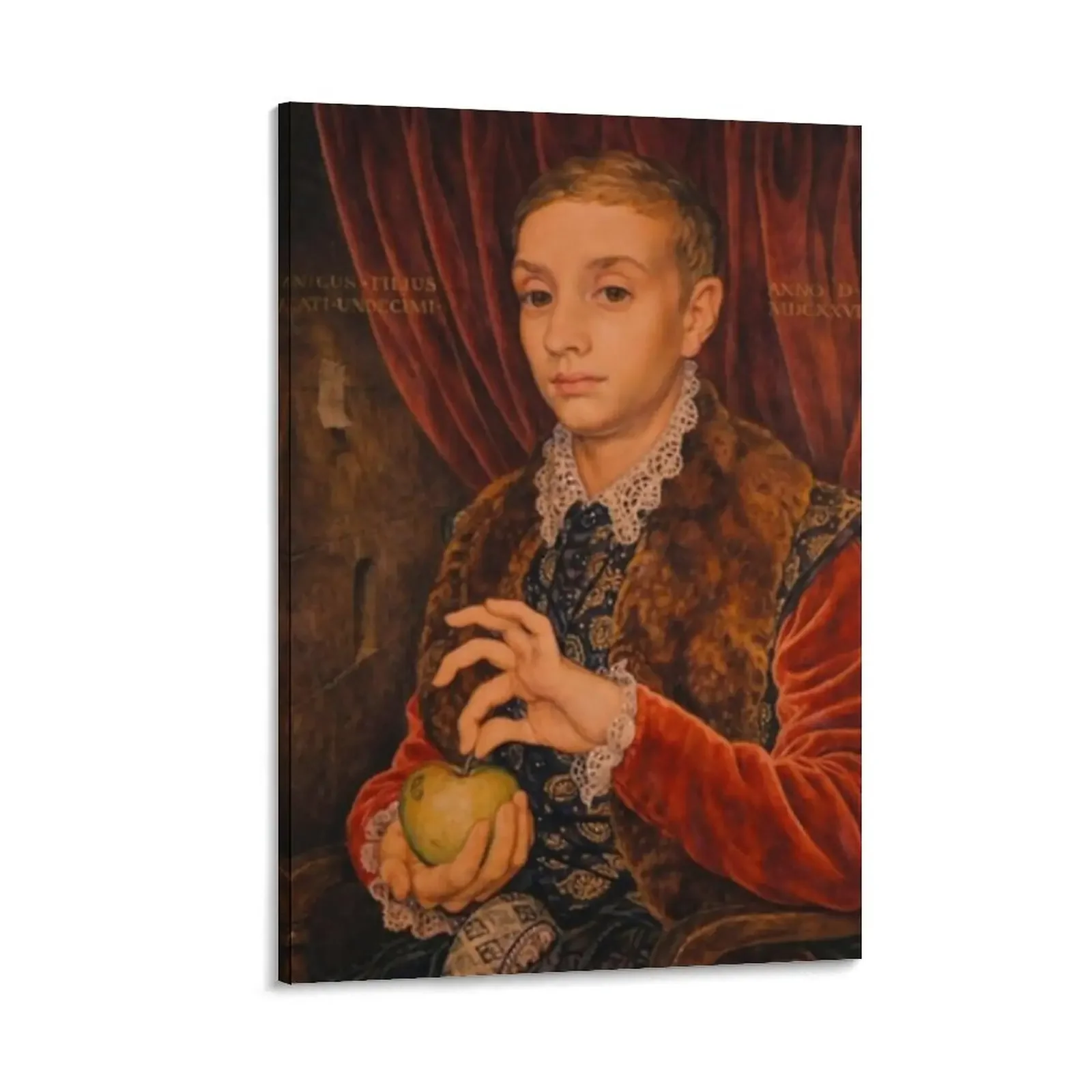 

Boy With Apple Painting Canvas Painting Paintings for bedroom anime figure