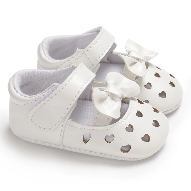 Newborn Toddler Shoes Baby Soft Soled Sandals Lace Soft Soled Shoes Beach Shoes Slippers Non Slip Sandals 0-18M First Walkers C-478 white