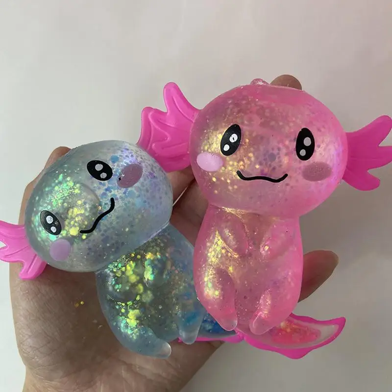 Axolotl Fidget Axolotl Squeeze Fidget Toy Fun and Cute Toys for Stress Relief Flexible Toys for Kids and Adults Sensory Toys 2