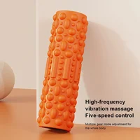 Vibrating Foam Roller Yoga Column Rechargeable Muscle Roller 5 Modes Tissue Massager Yoga Pilates Balls Jawline - Image 3