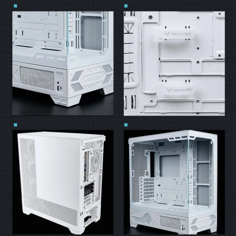 Valkyrie-白いATXPCゲーマーデスクトップ,vk03 lite,360 ° 水冷