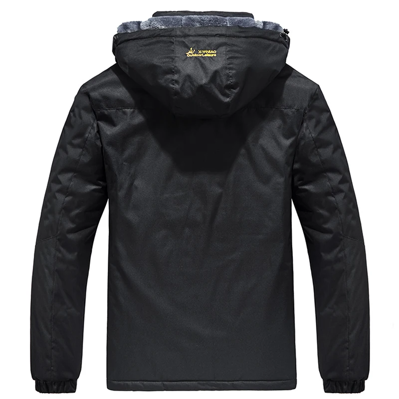Plus Size 6XL 7XL 8XL Winter Jacket Men Thick windproof waterproof Jackets Men's wool liner snow ski hooded coats male Parka