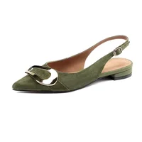Sandales pointues en daim pour femmes, pantoufles provoqué de créateurs, chaussures décontractées, slingback, mode Parker, nouveau 6