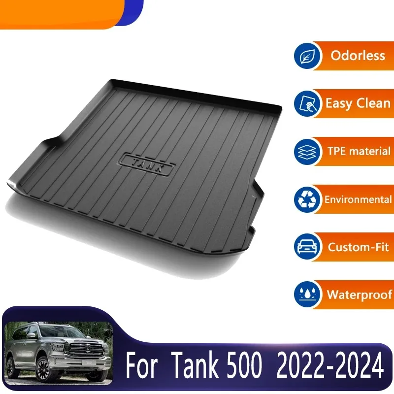 

Car Trunk Mat For Tank 500 Accessories 5seat 2022~2024 Car Easy Clean Trunk Mat Floor Tray Boot Liner Protective Pad Accessories