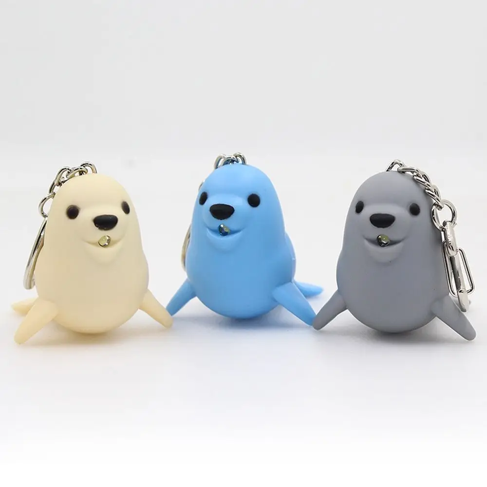 

Cute Vocal Mini Flashlight Luminous Key Chain Key Ring LED Light