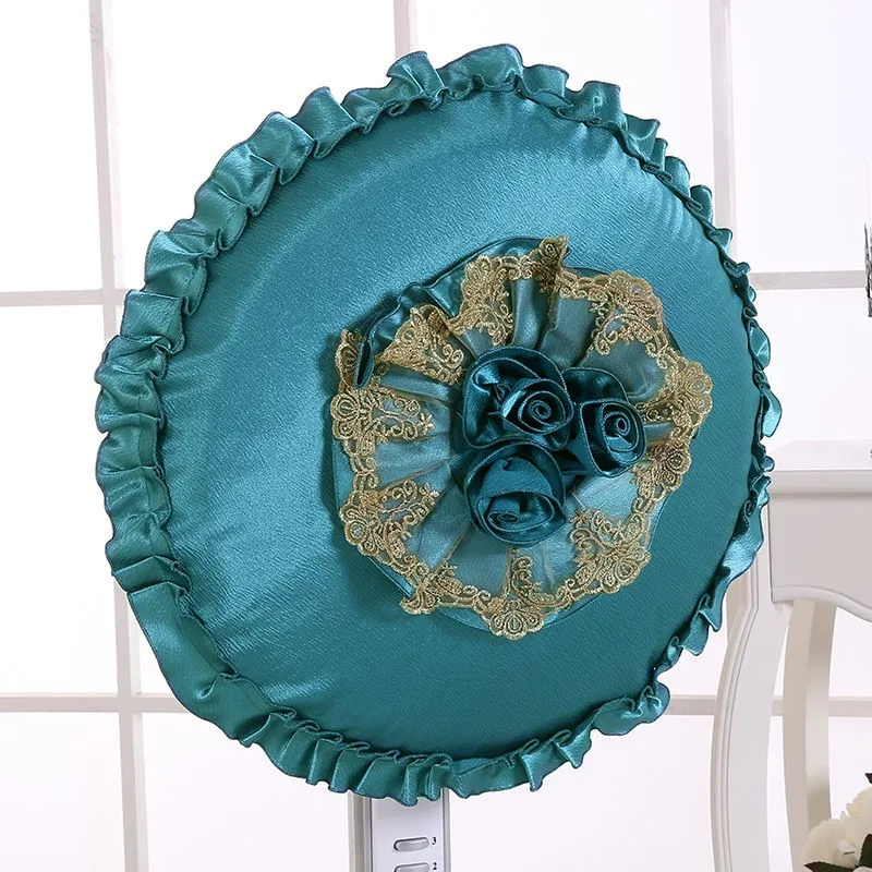 European Dustproof Circular Floor Fan Cover Small Sun Platform Fan Cover Fabric Lace Style Dustproof ZE852