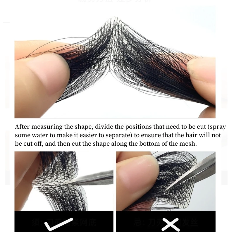 Small Natural Human Hairline Hair Temple Patch Replacement Capillary Prothesis Invisible Alopecia Areata Hairpiece for Women Men human hair wig,human hair toppers
