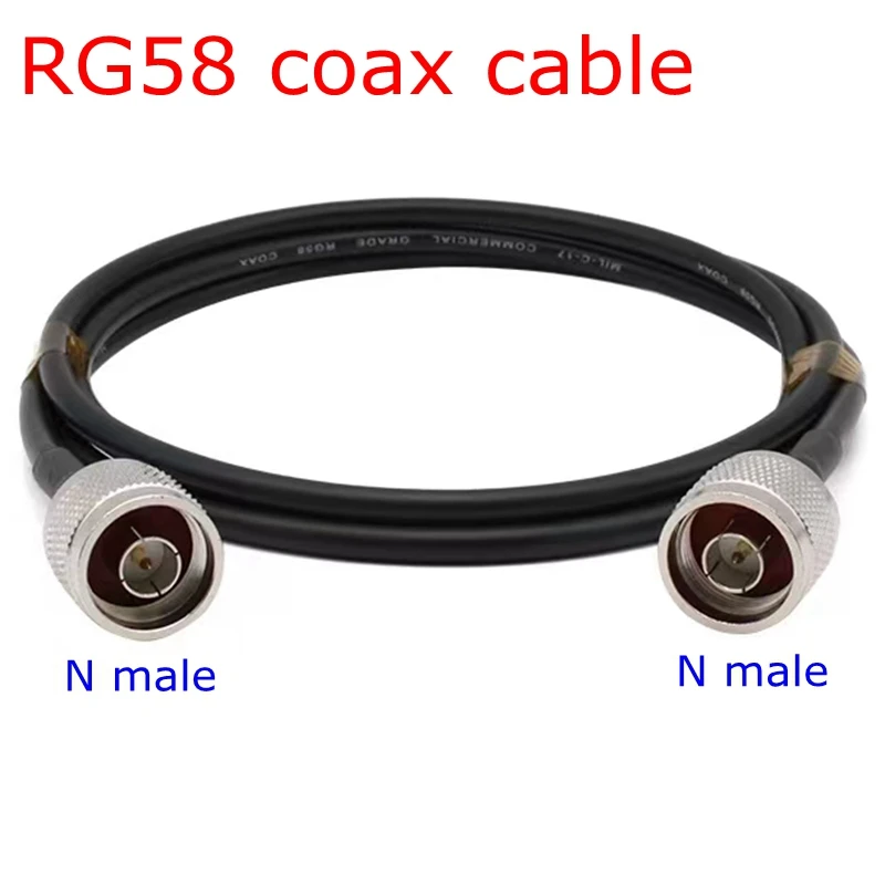 Cabo Coaxial para Extensão Pigtail Macho para Conector Macho n L16 n tipo para n Macho Crimp Rg58 15cm 20cm 200cm