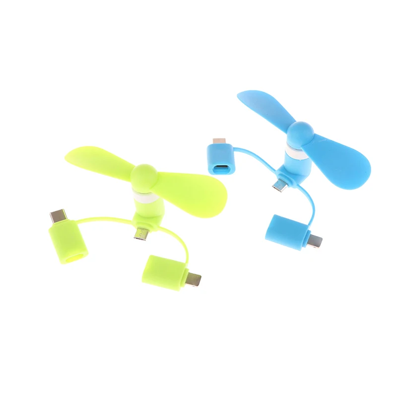 Mini portable fan portable fan cell phone fan 3 In1 creative mini portable micro fan mobile phone mini fan charging treasure cooling USB gadget