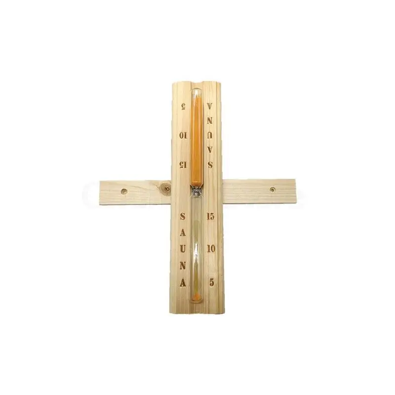 ChuHan Rotation Sauna Timer 15 Minutes Sauna Hourglas Sandglass Wooden White Sand Hourglass for Sauna Room Accessories 5