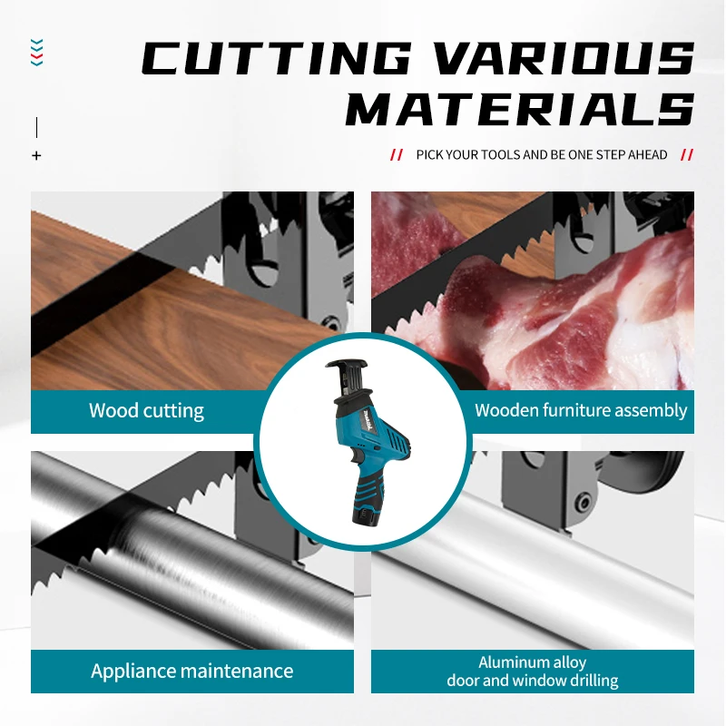 Makita rechargeable reciprocating saw horse blade saw lithium battery 18V one handed handheld wood cutting machine 3