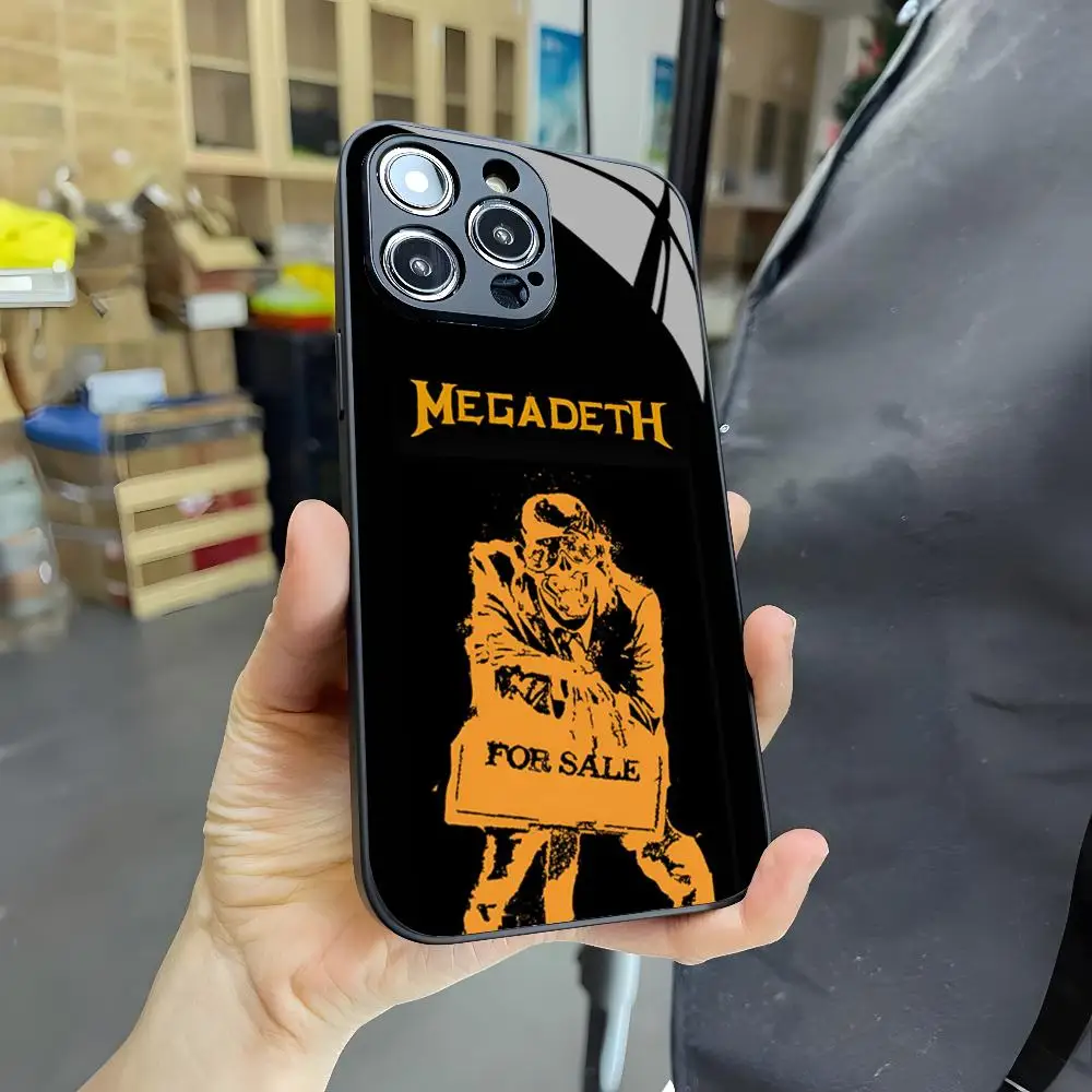 Heavy Metal Rock Band Megadeth Magnetic Attraction Glass Phone Case