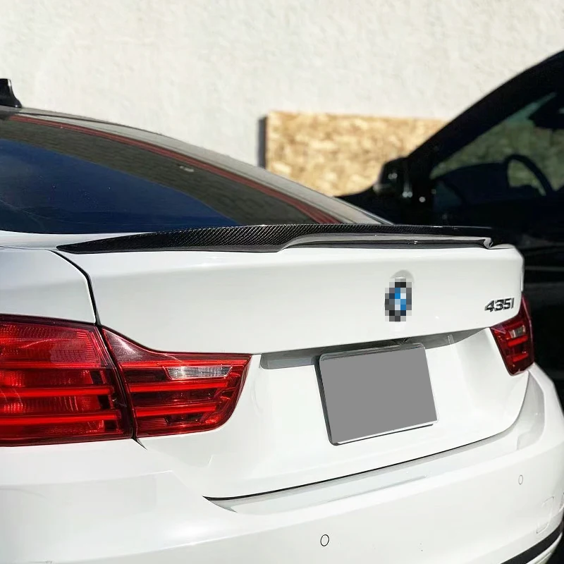 Für 2014-2020 BMW 4er F32 F33 F36 Heckkofferraumckel Spoilerflügel PSM M4 MP Stil ABS-Kunststoff Schwarz Tuning BodyKit Zubehör