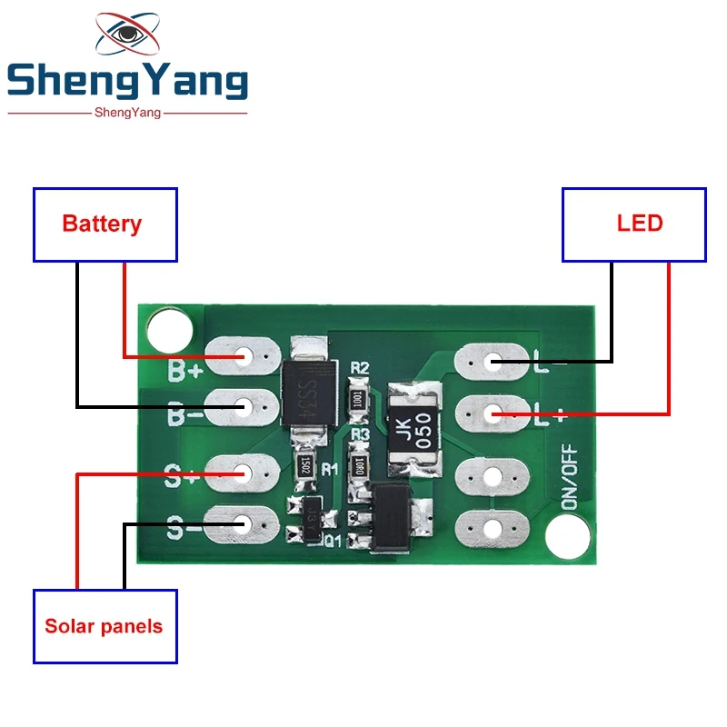 TZT Automatische Solar Panel Batterie Ladegerät Bord Nachtlicht LED Lampe Control Schalter Batterie Ladegerät Lade Controller Modul