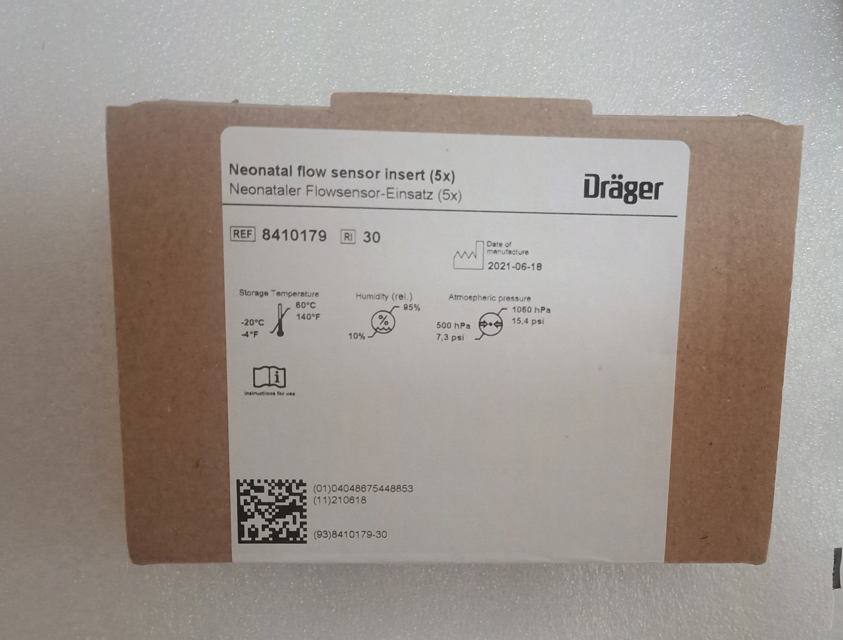 8410179 Flow Sensor For Drager Babylog 8000plus Pack Of 5 Pcs (new