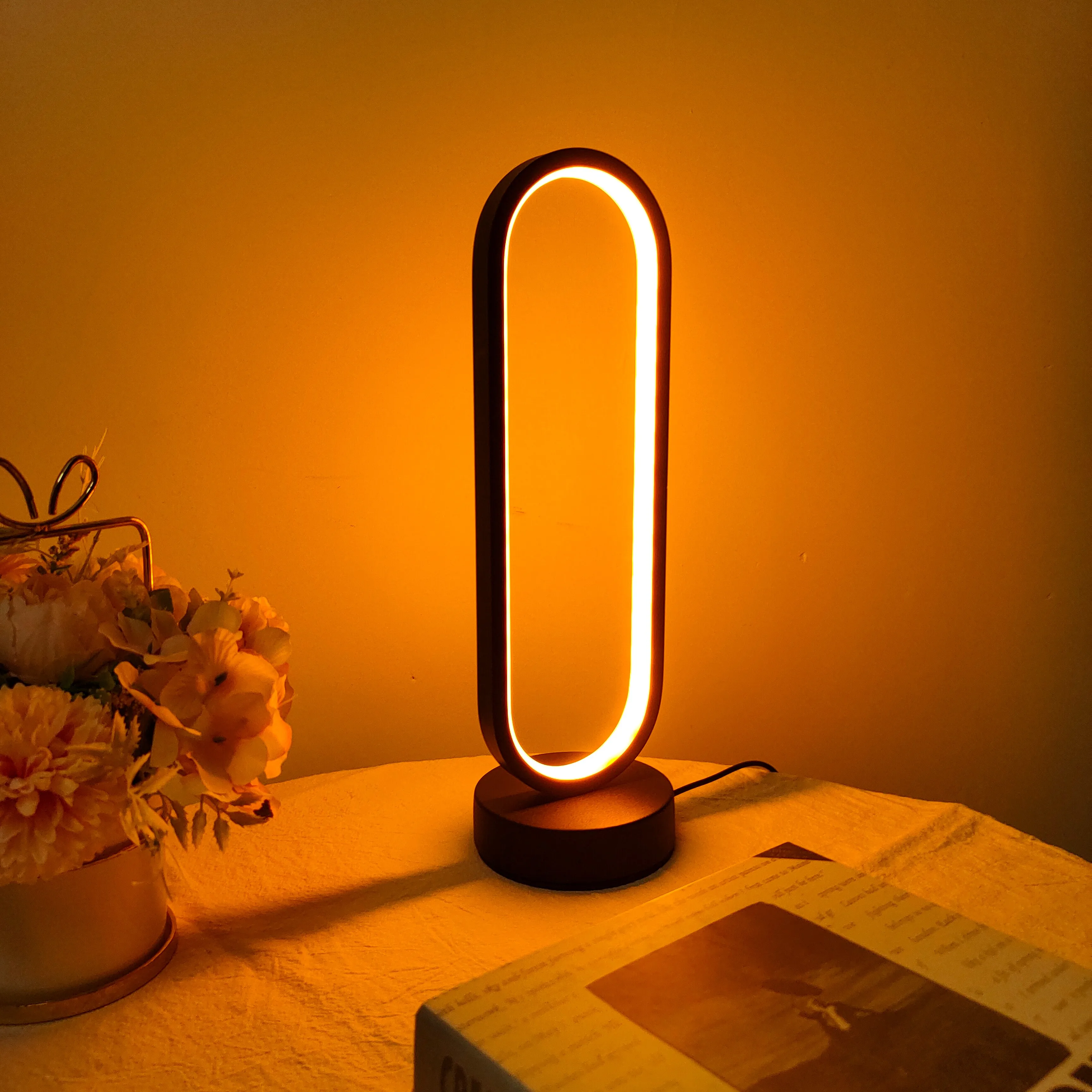 LED Three-Color Ring Night Lamp 3
