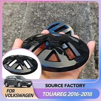 Emblems Hot Aerials 2pcs Car Front Grill/Rear Emblem Lid Covers Logo Sticker For Touareg 2016-2018 Car Emblem Cover 1