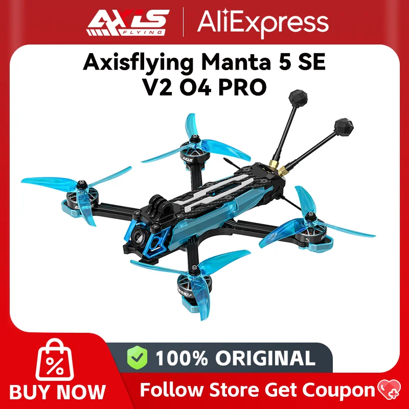 Axisflying Manta 5 SE V2  O4 Pro queshed X H743 FC 5 Inch Drone Freestyle for AE2207V2 1960KV 6S Motor RC FPV Quadcopter