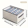 1pc Foldable Fabric Drawer Organizer for Jeans, Shirts, and Blankets - Space-Saving Closet Divider for Home Storage 3