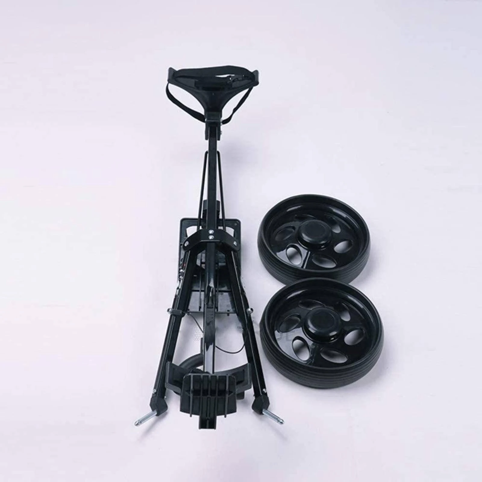 접이식 골프 트롤리, 오래가는 2륜 골프 카트, 손쉬운 미끄러짐, 롤링 휠, 스포츠 장비, 인체공학적 디자인