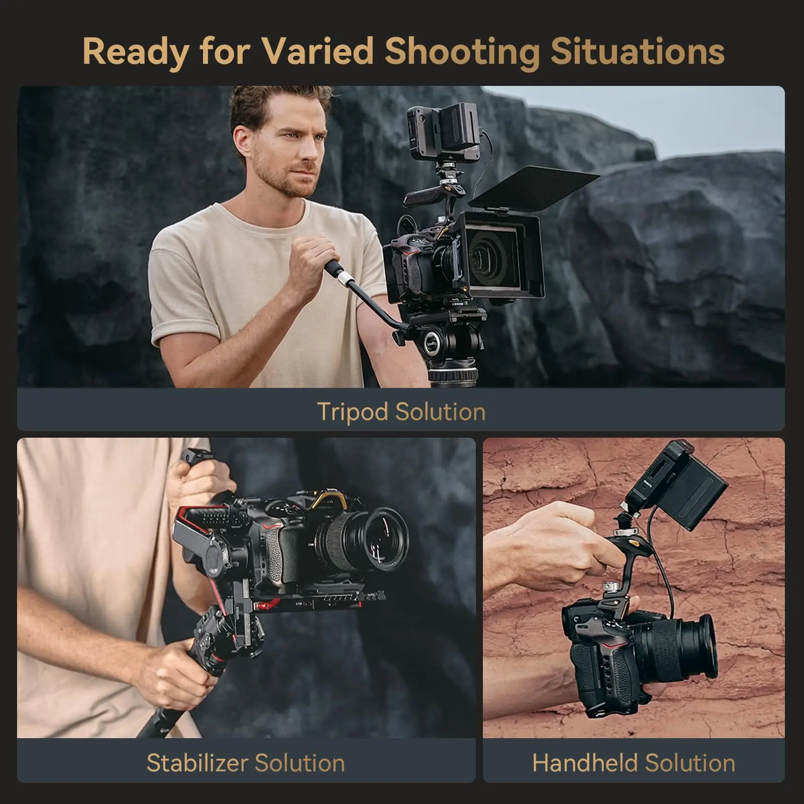 SmallRig 니콘 Z 8 용 나이트 이글 케이지, 분리형 콜드 슈 아르카 스위스 퀵릴리즈 플레이트, DJI RS 4316 용, 새로운 디자인