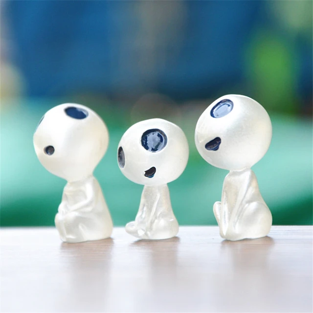 5/10/20 Pcs Miniature Landscape Glowing Tree Elf Character Ornament Potted Mini Garden Accessories Outdoor Glowing Statue Toy 3