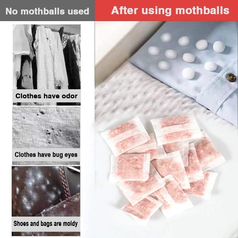 Camphor Balls Wardrobe Anti mold Moisture-proof Flower Fragrance Odor Removal Dehumidification For Household Non toxi
