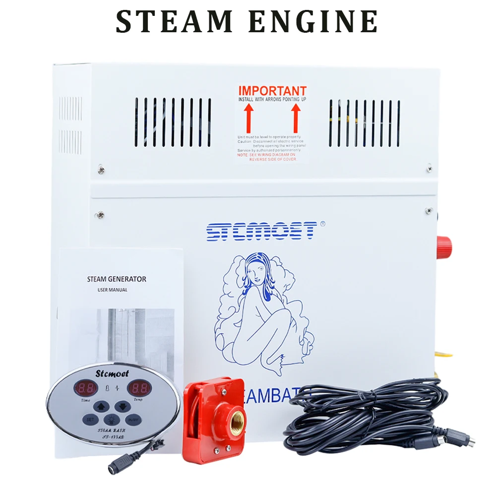 3/4.5/6/9KW 220/380V Steam Generator For Sauna Room Bath Shower Power Home Heate