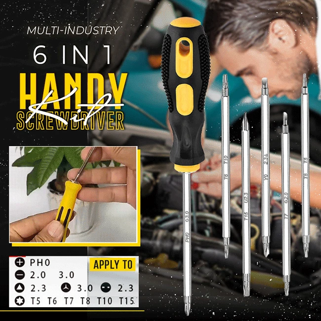 6pcs Tamperproof Screwdriver Bit Hex Torx Screwdriver Head