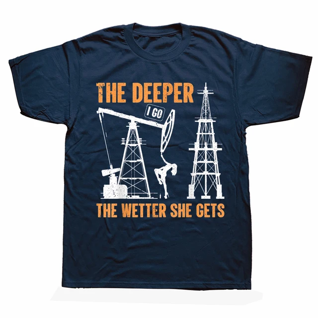 Novità T-shirt da uomo a maniche corte con scritta "Stile di vita dei lavoratori dei giacimenti petroliferi" e tema "Streetwear", regali di compleanno, stile estivo_voghion.com