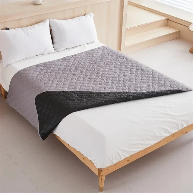 Couvre-matelas à carreaux sur le lit, couvre-matelas respirant pour enfants et animaux de compagnie, couvre-matelas pour chiens et chats, drap de lit 6