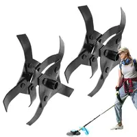 Steel Trimmer Head Precision Ditching Wheel Brush Cutter Rotary Cultivator Tool Hedge Trimmer Lawnmower Accessory Lawn Mower 1